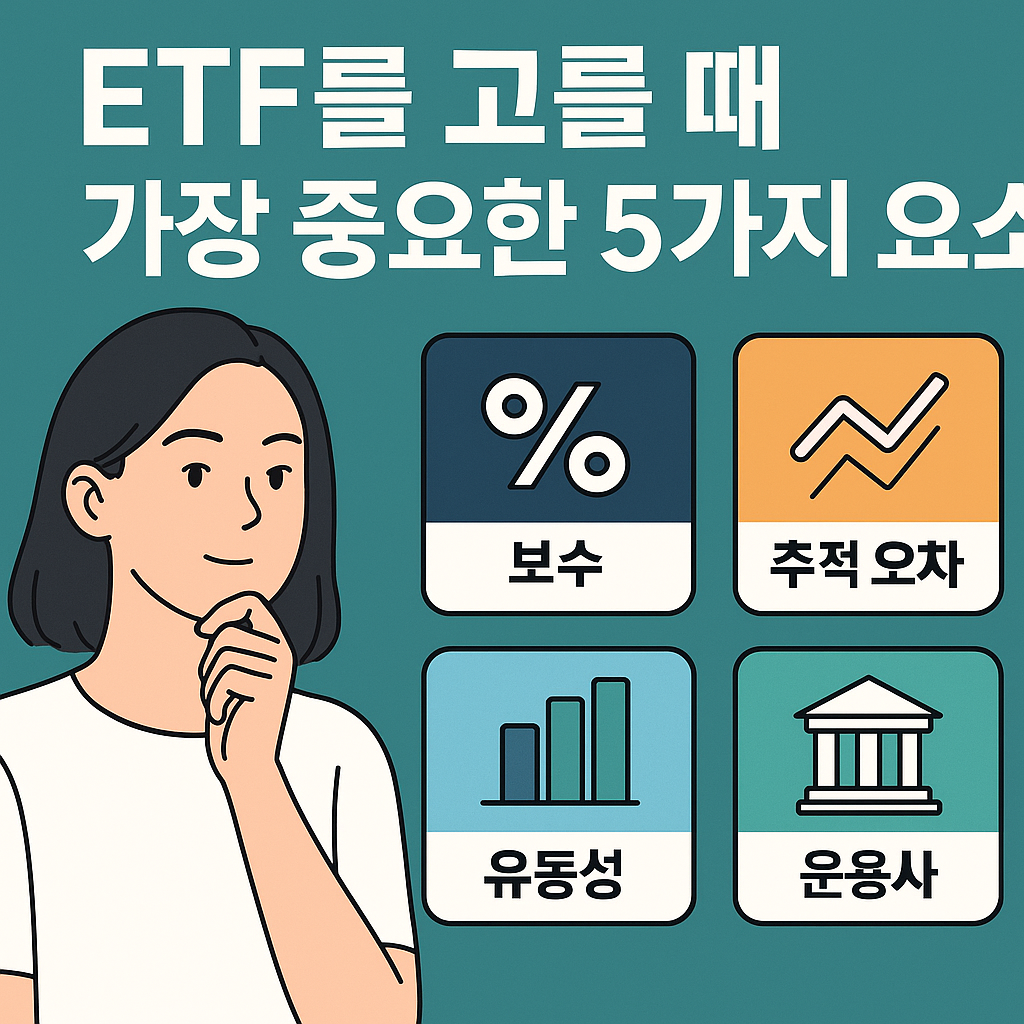 ETF를 고를 때 가장 중요한 요소 5가지